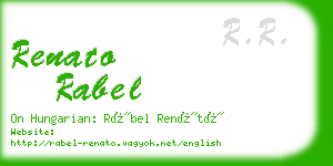 renato rabel business card